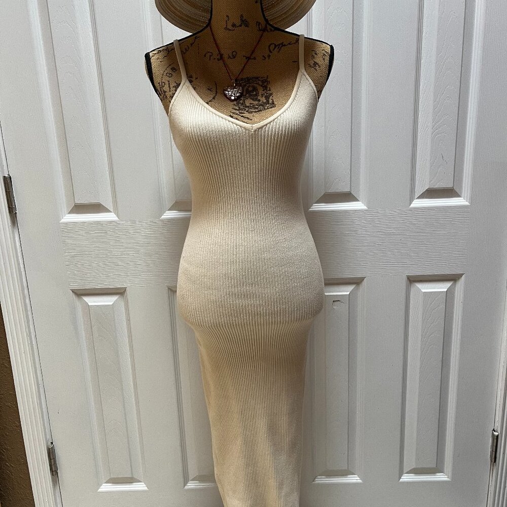 Off white Cute long dress once used